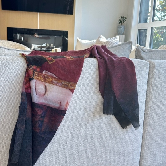 Beautiful luxurious 100% silk cashmere scarf - Picture 5 of 5